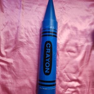 Blue Crayon Piggy Bank Vintage